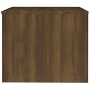 sofabord 80x50x40 cm konstrueret træ brun egetræsfarve
