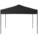 foldbart festtelt 3x3 m sort