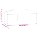 foldbart festtelt 3x6 m cremefarvet
