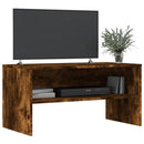 tv-bord 80x40x40 cm konstrueret træ røget egetræsfarve