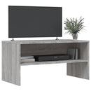 tv-bord 80x40x40 cm konstrueret træ grå sonoma-eg