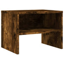 sengeborde 2 stk. 40x30x30 cm konstrueret træ røget egetræ