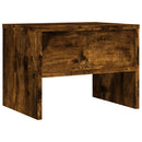 sengeborde 2 stk. 40x30x30 cm konstrueret træ røget egetræ