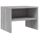 sengeborde 2 stk. 40x30x30 cm konstrueret træ grå sonoma-eg