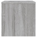 sengeborde 2 stk. 40x30x30 cm konstrueret træ grå sonoma-eg