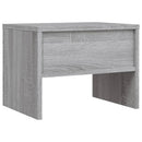sengeborde 2 stk. 40x30x30 cm konstrueret træ grå sonoma-eg