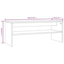 sofabord 100x40x40 cm konstrueret træ røget egetræsfarve