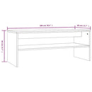 sofabord 100x40x40 cm konstrueret træ sonoma-eg grå