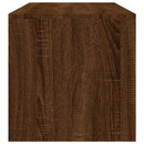 sofabord 100x40x40 cm konstrueret træ brun egetræsfarve