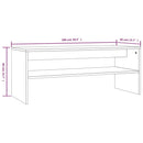 sofabord 100x40x40 cm konstrueret træ brun egetræsfarve