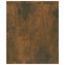 bogreol/tv-skab 143x30x36 cm konstrueret træ røget egetræsfarve