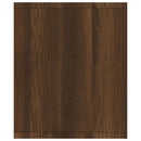 bogreol/tv-skab 143x30x36 cm konstrueret træ brun egetræ