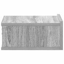 væghængt natbord 40x30x15 cm konstrueret træ grå sonoma