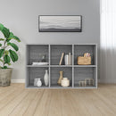 bogreol/skænk 66x30x98 cm konstrueret træ grå sonoma-eg