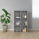 bogreol/skænk 66x30x98 cm konstrueret træ grå sonoma-eg