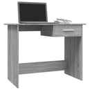 skrivebord 100x50x76 cm konstrueret træ grå sonoma-eg