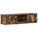 tv-bord 140x40x35,5 cm konstrueret træ røget egetræsfinish