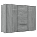 skænk 88x30x65 cm konstrueret træ grå sonoma-eg