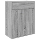 skænk 60x30x75 cm konstrueret træ grå sonoma-eg