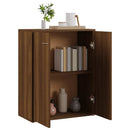 skænk 60x30x75 cm konstrueret træ brun egetræsfarve