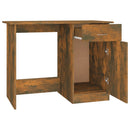 skrivebord 100x50x76 cm konstrueret træ røget egetræsfarve