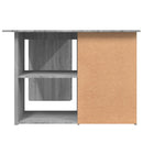 skrivebord 145x100x76 cm konstrueret træ grå sonoma-eg