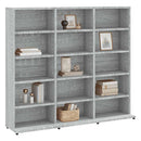 cd-reol 100x23x89,5 cm konstrueret træ grå sonoma