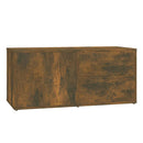 tv-bord 80x34x36 cm konstrueret træ røget egetræsfarve