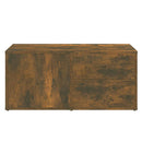 tv-bord 80x34x36 cm konstrueret træ røget egetræsfarve