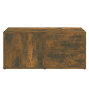 tv-bord 80x34x36 cm konstrueret træ røget egetræsfarve