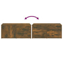 tv-bord 80x34x36 cm konstrueret træ røget egetræsfarve