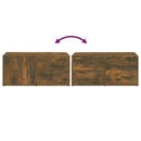 tv-bord 80x34x36 cm konstrueret træ røget egetræsfarve