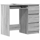 skrivebord 90x45x76 cm konstrueret træ grå sonoma-eg