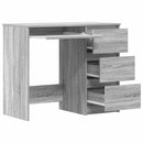 skrivebord 90x45x76 cm konstrueret træ grå sonoma-eg