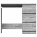 skrivebord 90x45x76 cm konstrueret træ grå sonoma-eg