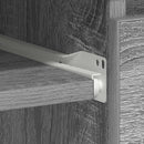 skrivebord 90x45x76 cm konstrueret træ grå sonoma-eg