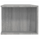 tv-bord med LED-lys 135x39x30 cm grå sonoma-eg