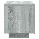 tv-bord 100x35x40 cm konstrueret træ grå sonoma-eg