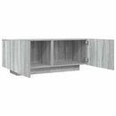 tv-bord 100x35x40 cm konstrueret træ grå sonoma-eg