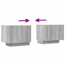 tv-bord 100x35x40 cm konstrueret træ grå sonoma-eg