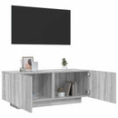 tv-bord 100x35x40 cm konstrueret træ grå sonoma-eg