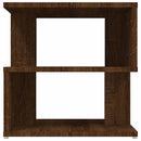 sidebord 40x40x40 cm konstrueret træ brun egetræ