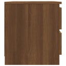 sengeborde 2 stk. 50x39x43,5 cm konstrueret træ brunt egetræ