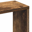 væghylde 36x16x90 cm konstrueret træ røget egetræsfinish