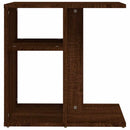 sidebord 50x30x50 cm konstrueret træ brun egetræ
