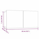 | TV-møbelsæt | 2 pcs Grå 60 x 30 x 30 cm Konstrueret træ