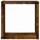 Væghylder 2 pcs Røget eg 26 x 15 x 26 cm Konstrueret træ