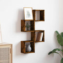 Væghylder 4 pcs Røget eg 26 x 15 x 26 cm Konstrueret træ