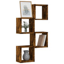 Væghylder 4 pcs Røget eg 26 x 15 x 26 cm Konstrueret træ