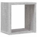 Væghylder 4 pcs Grå Sonoma 26 x 15 x 26 cm Konstrueret træ